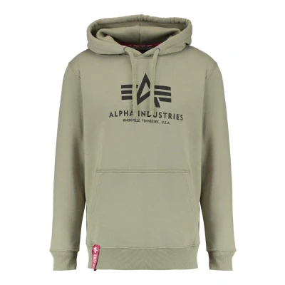 Afbeelding van Alpha Industries FOIL Hoodie, Heren, Maat: XS, Oliv