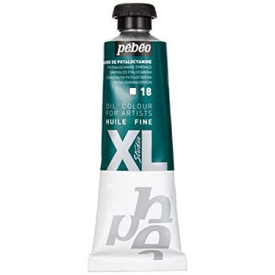 Afbeelding van Pebeo, Kleuren + verf voor doe het zelvers, XL fijne olieverf (Ftalocyanine smaragdgroen, 37 ml)