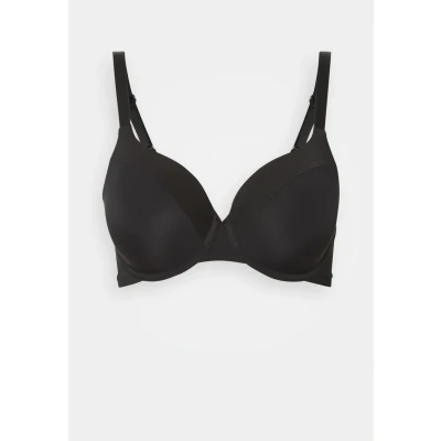 Afbeelding van Lindex BRA Dahlia Shiny MATT Tshirt BH, Dames, Maat: 75B, Black