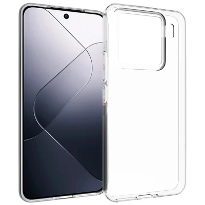 Afbeelding van Xiaomi 15 Pro Hoesje Siliconen en TPU (zacht) Accezz Softcase/Backcover Transparant Telefoonhoesje Black Friday Deals