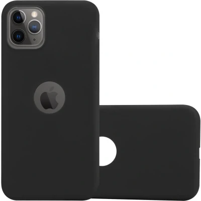 Afbeelding van Cadorabo Hoesje geschikt voor Apple iPhone 11 PRO MAX in CANDY ZWART Beschermhoes TPU silicone Case Cover