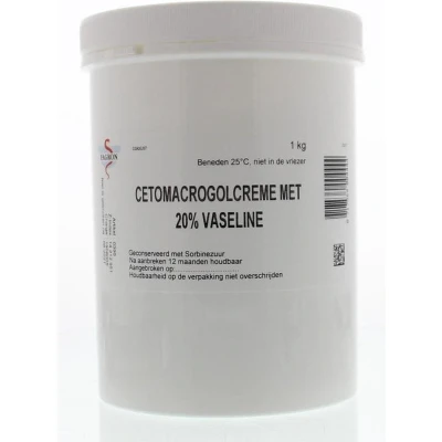 Afbeelding van Cetomacrogolcreme + 20% Vaseline Fagron