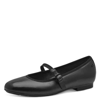 Afbeelding van TAMARIS Comfort Comfortabele ballerina&#039;s voor dames, zwart, 38 EU, EU