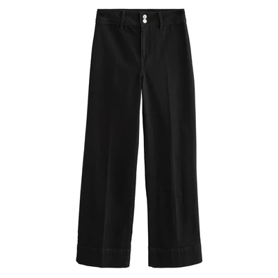 Afbeelding van Next Double Button WIDE Relaxed fit jeans, Dames, Maat: 38, Black