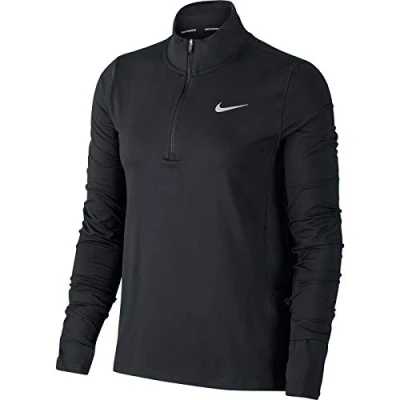 Afbeelding van Nike dames looptop met halve ritssluiting voor T shirt
