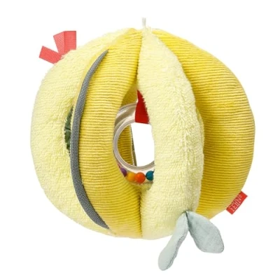 Afbeelding van Fehn 051155 Activity Ball Happy Dino Motorik Spielball mit Rassel, Raschelpapier &amp; Quietsche zum Werfen, Greifen, Rollen fördert Babys motorische Fähigkeiten für Baby Kleinkinder ab 0+ Monaten