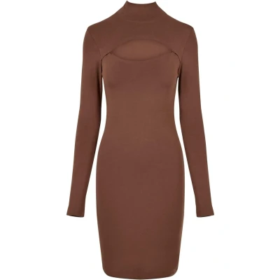 Afbeelding van Urban Classics Cutout Etuijurk, Dames, Maat: XXL, Bark