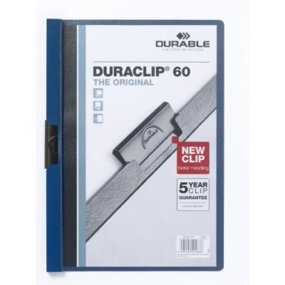 Afbeelding van 5x Durable DURACLIP KLEMMAP 6MM DONKERBLAUW
