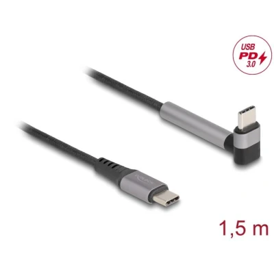 Afbeelding van Delock USB 2.0 Kabel Type C™ Stecker zu gewinkelt mit St