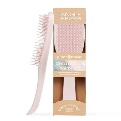 Afbeelding van Tangle Teezer Plantaardige ultieme ontklitterborstel, droog en nat haarborstel, elimineert knopen vermindert breuk voor alle haartypes, Marshmallow Pink