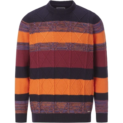 Afbeelding van Babista Tessiboso Trui, Heren, Maat: Medium, Orange gestreift