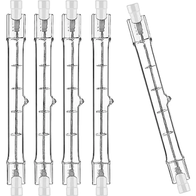 Afbeelding van Osram Haloline 64696 halogeenstaaflamp, 120 watt, 230 volt, R7s, 118 mm lengte, vroeger 150 2300 lumen, 2950 Kelvin warm wit, AC35303, pak van 5