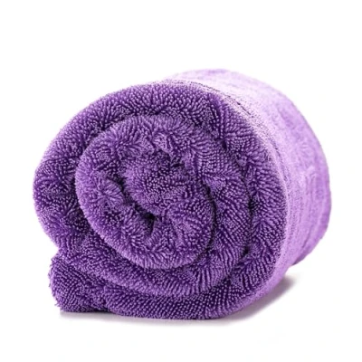 Afbeelding van Ivality® Auto droogdoek XXL 40x40 cm ultra absorberend 1800 GSM motorfiets Twisted Towel microvezeldoek pluisvrije en lakvriendelijke autoverzorging lila