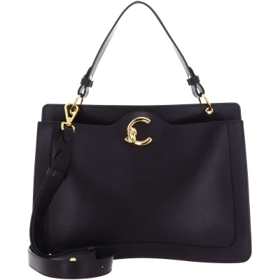 Afbeelding van COCCINELLE Leren schoudertas handtas C Me Calf Handbag Prune donkerpaars