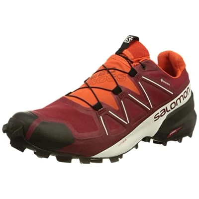 Afbeelding van Salomon SPEEDCROSS GORE TEX heren Hiking Shoe,Biking Red / White Black,42 EU