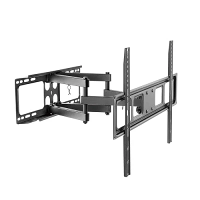 Afbeelding van PureMounts TV muurbeugel, universeel kantelbaar en draaibaar voor 32 70 inch platte gebogen tv&#039;s tot 40 kg, beugel max. VESA 600x400mm, zwart