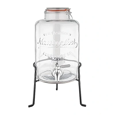 Afbeelding van Olympia Nantucket vintage drankdispenser met standaard 8,5L