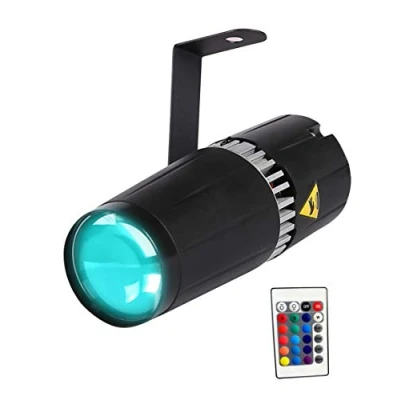Afbeelding van SENLAN LED 9W RGB 3 in 1 pin spot light podium en licht door infrarood afstandsbedieningen