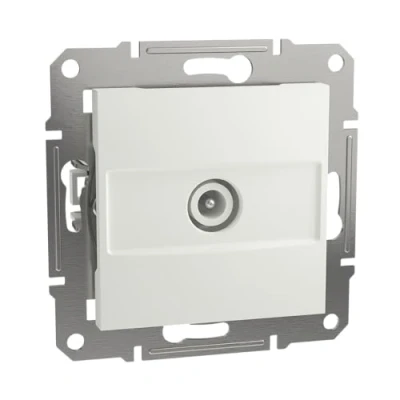 Afbeelding van Schneider Electric TV doorvoercontactdoos Asfora Wit (RAL 9003) EPH3270321D