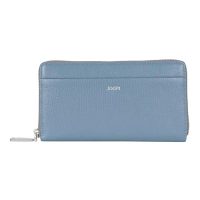 Afbeelding van JOOP! Leren Portemonnee Lantea Blocking Yura Purse Midblue Blauwgrijs