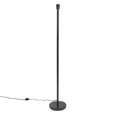Afbeelding van QAZQA Moderne vloerlamp zwart zonder kap Simplo