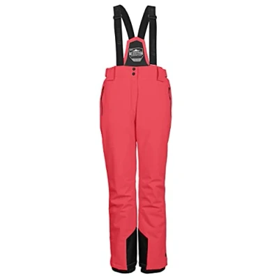 Afbeelding van killtec KSW 249 WMN SKI PNTS, 37559 000, functionele broek/skibroek voor dames, met afneembare bandjes, randbescherming en sneeuwvanger, kleur neon coral, maat 40