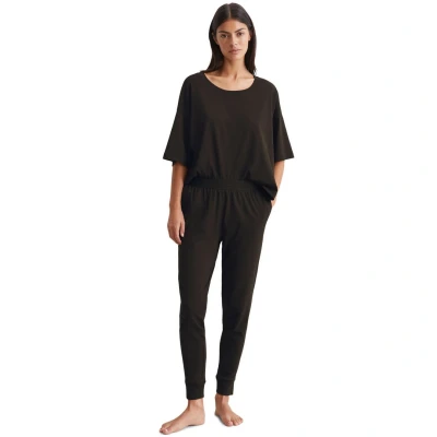 Afbeelding van Marc O Polo Casual Lounge Pants Zwart katoen Small Dames