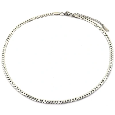 Afbeelding van Ketting 4,5 mm RVS Lengte 40 45 cm Zilverkleurig