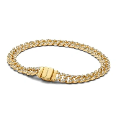 Afbeelding van Pandora 563008C01 Pavé Cuban Chain Armband lengte 18 cm