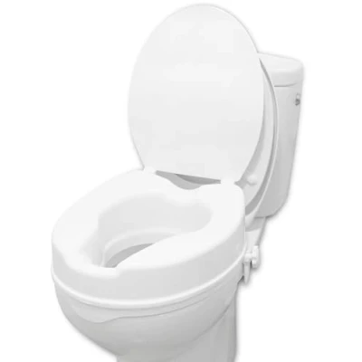 Afbeelding van PEPE Toiletverhoger 10 cm met Deksel, Verhoogde Toiletbril Ouderen, WC Verhoger, voor Handicap, Lifter, Raised Toilet Seat for Adults, Toiletverhogers Wit