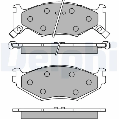 Afbeelding van Delphi Diesel Remblokset LP891