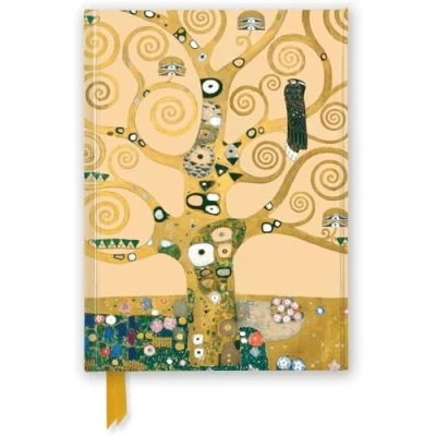 Afbeelding van Gustav Klimt: Tree of Life (Foiled Journal): Unser hochwertiges, liniertes Blankbook mit festem, künstlerisch geprägtem Einband und Magnetverschluss: 39