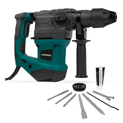 Afbeelding van VONROC Boorhamer 1500W 6 Joule Instelbare snelheid SDS plus 4 Functies