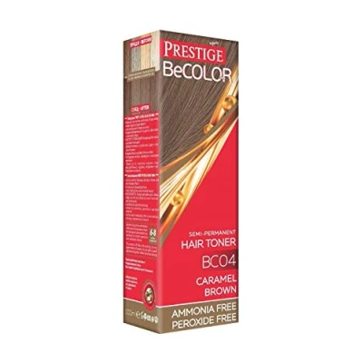 Afbeelding van Semi permanente haartoner Kleur BC04 Gekarameliseerde kastanje, Geen Ammoniak Peroxide van BeColor