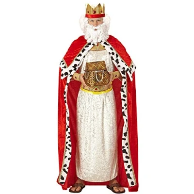 Afbeelding van Widmann Koning Prins &amp; Adel Kostuum Midas Man Rood Medium / Large Carnavalskleding Verkleedkleding