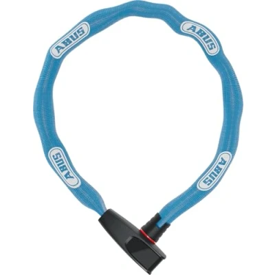 Afbeelding van ABUS Catena 6806K Aqua kettingslot Fietsslot met kunststof coating Vierkante ketting beveiligingsniveau 6 85 cm Blauw