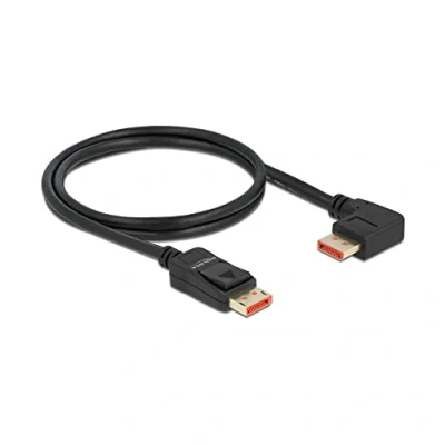 Afbeelding van Delock DisplayPort Kabel Stecker gerade zu 90 rechts gewinkelt