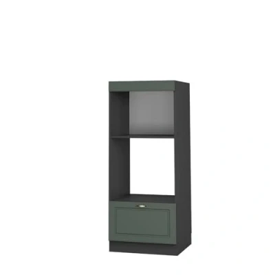 Afbeelding van Vicco Magnetronkast &quot;Fame Line&quot;, Groen Goud Landhuis/Antraciet, 60 cm open