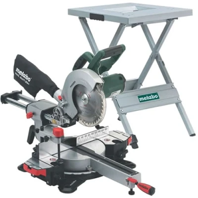 Afbeelding van Metabo KGS 216 M Afkortzaag + UMS onderstel 1500 Watt met trekfunctie 690647000