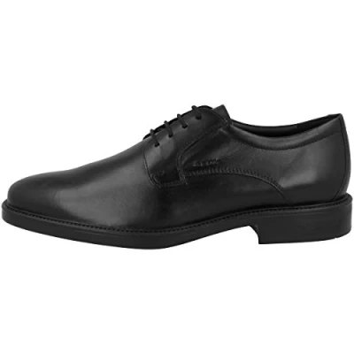 Afbeelding van Geox Veterschoenen black, Heren, Maat: 42, Black Leer