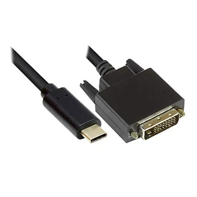 Afbeelding van Good Connections® Adapterkabel USB C™ stekker naar DVI 24+1 Full HD Kopergeleider 2 m zwart