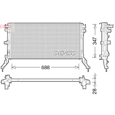 Afbeelding van Denso Radiateur DRM23039