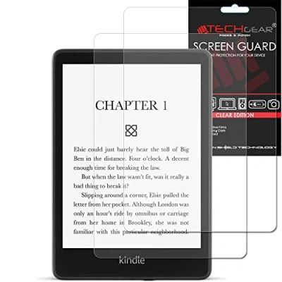 Afbeelding van TECHGEAR 2 x displaybeschermfolies voor Amazon Kindle Paperwhite 5 / Signature/Paperwhite Kids 6,8 inch (2021/11e generatie) LCD schermbeschermfolie
