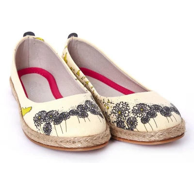 Afbeelding van GOBY Paardenbloem Ballerinas Flats Hoge kwaliteit Handmade Meisjesprint Maat 38