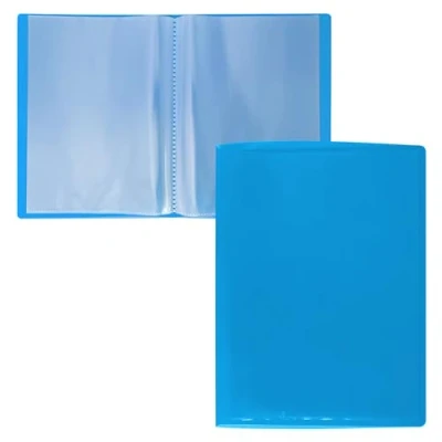 Afbeelding van RAYLU PAPER Zichthoezen A5, van 100% biologisch afbreekbaar polypropyleen, 10 transparante hoezen voor documenten thuis en op kantoor (A5, hoesjes, blauw)