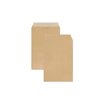 Afbeelding van Clairefontaine 7731C Doos met 500 Bruine Kraft Adour Enveloppen B6 120x176 mm Zelfklevend 90g/m².