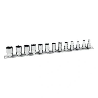 Afbeelding van Bahco 1/4&quot; dopsleutelset mm op rail 6713MH
