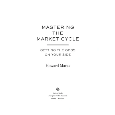 Afbeelding van Mastering the Market Cycle: Getting Odds on Your Side