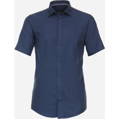 Afbeelding van Venti Kurzarm UNI Modern FIT Overhemd, Heren, Maat: 38, Dunkelblau