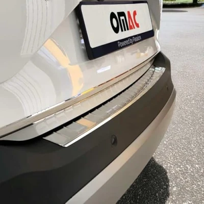 Afbeelding van OMAC bumperbescherming compatibel met Opel Crossland X 2017 21 roestvrij staal chroom